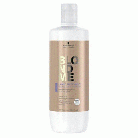 Schwarzkopf BlondMe Enhance Bond Shampoo Cool Blond 1000 ml