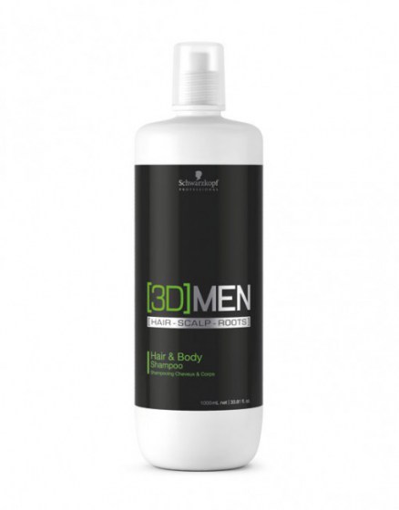 Schwarzkopf [3D]Men Hair & Body Shampoo 1000 ml